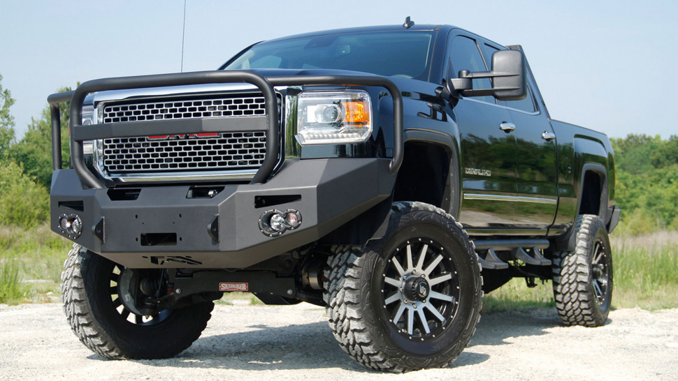 Передній бампер Premium із дугами GMC Sierra 2500/3500 15-19 Fab Fours GM14-A3150-1