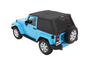 М’який дах Trektop Soft Top Black Diamond Jeep Wrangler JK 07-18 2 Door Bestop 5685235