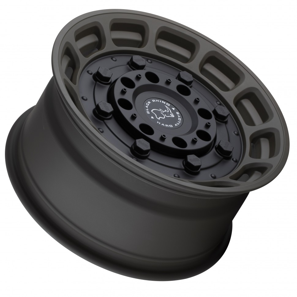 Black Rhino 1785WHG005127N71 Warthog Wheel Matte Od Green W/Black Center 17x8.5