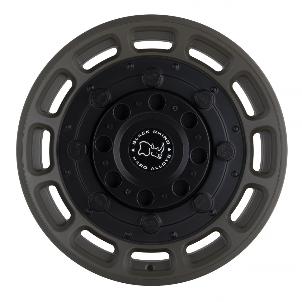 Black Rhino 1785WHG005127N71 Warthog Wheel Matte Od Green W/Black Center 17x8.5