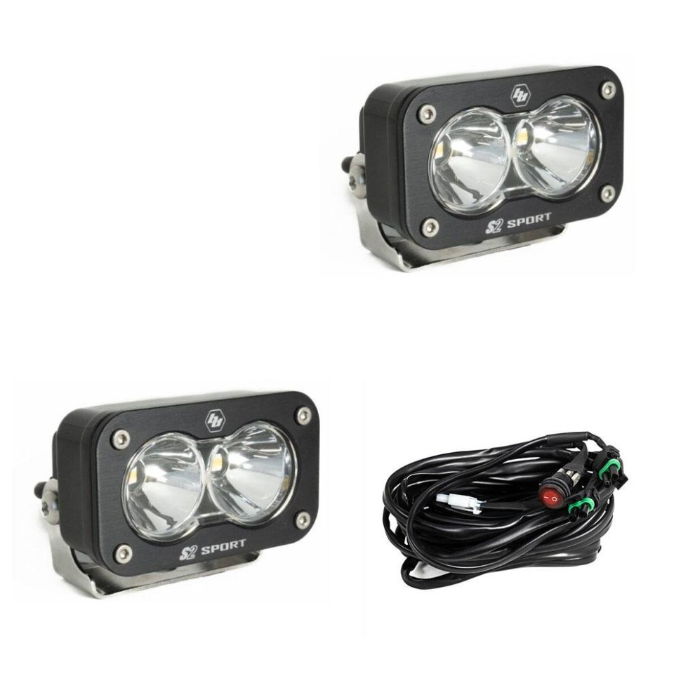 Комплект дополнительных LED фар 1.76x2.93" Spot S2 Sport Baja Designs 547801