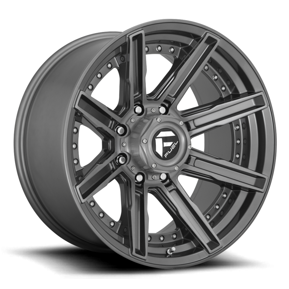 Колесный диск Fuel Off Road Rogue Platinum Brushed Gun Metal Tinted Clear 20x9 ET+1 D71020907550