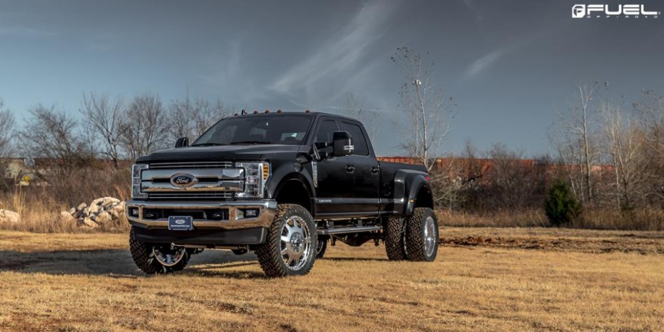 Fuel Off Road D65620829235 Triton Dually Wheel Gloss Black Red Tinted Clear 20x8.3 -201