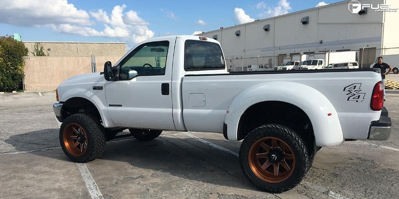 Fuel Off Road D65620829235 Triton Dually Wheel Gloss Black Red Tinted Clear 20x8.3 -201