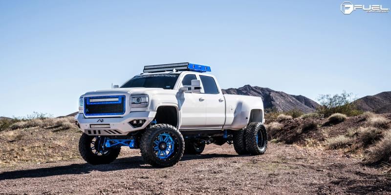 Fuel Off Road D65620829235 Triton Dually Wheel Gloss Black Red Tinted Clear 20x8.3 -201