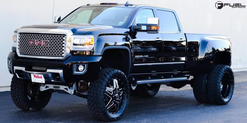 Fuel Off Road D65620829235 Triton Dually Wheel Gloss Black Red Tinted Clear 20x8.3 -201