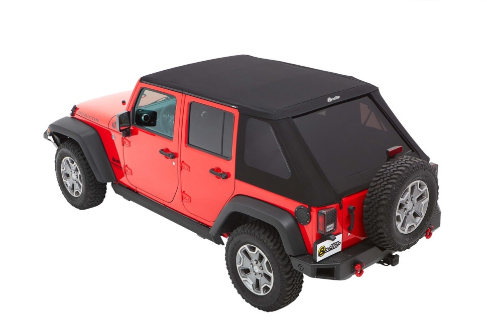 М’який дах Trektop Soft Top Black Diamond Jeep Wrangler JK 07-18 4 Door Bestop 5685335