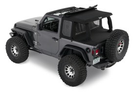 Комплект переобладнання м’якого даху Halftop Soft Top Black Diamond Jeep Wrangler JL 18-26 2 Door Bestop 8010135