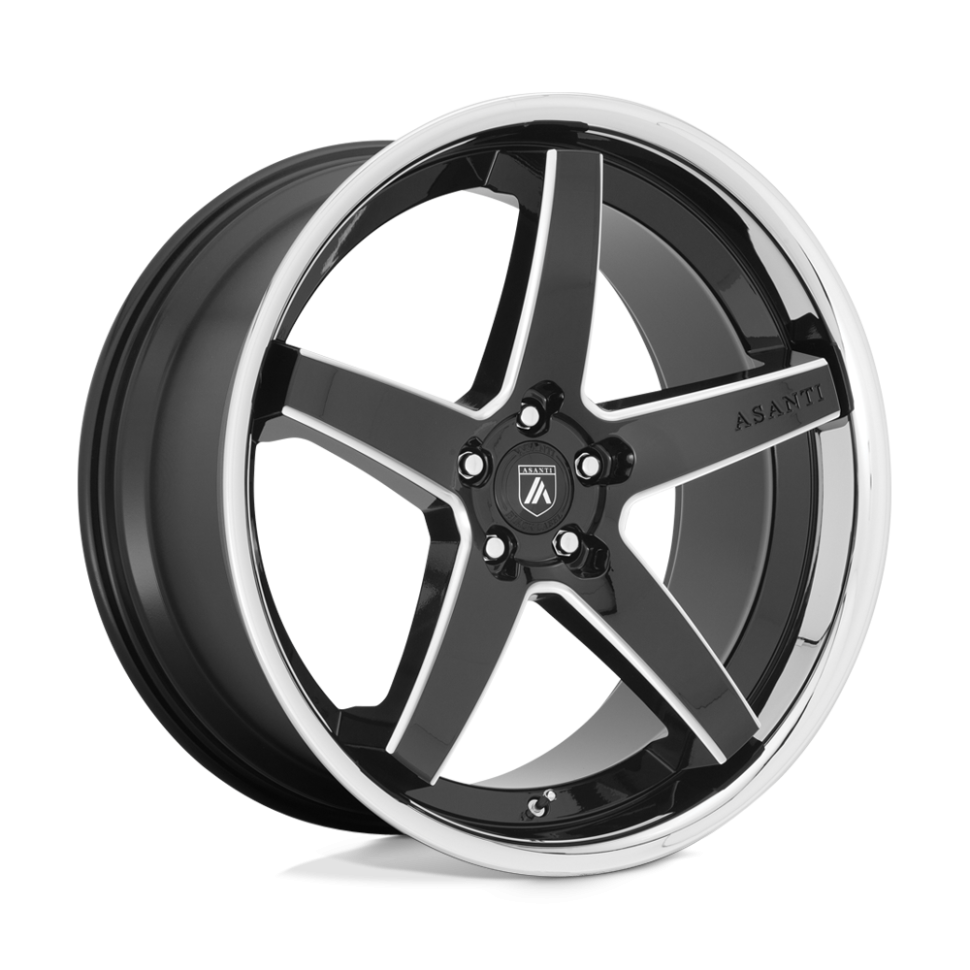 Колесный диск Asanti Wheels Regal Gloss Black Milled W/Chrome Lip 20x10.5 ET+38 ABL31-20051238BK