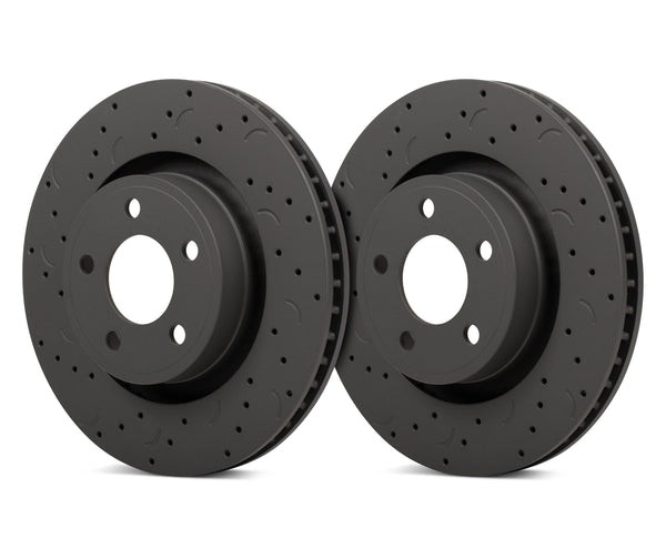 Hawk Performance HTC5046 Drilled Rear Brake Rotors Talon Lexus GX460/Toyota 4Runner/FJ Cruiser 10-18