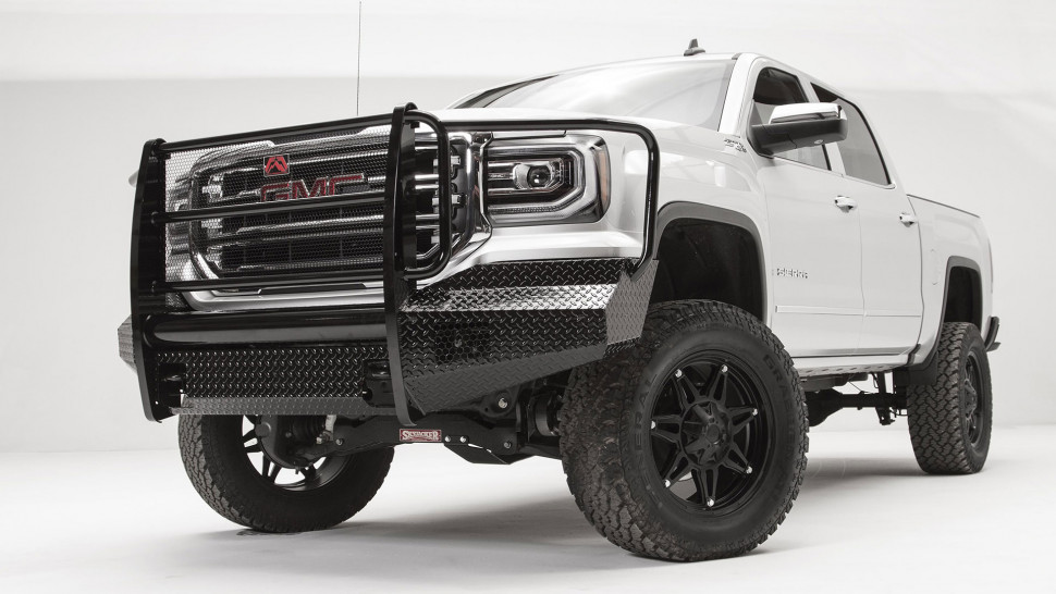 Fab Fours GS14-K3160-1 Full Guard Front Bumper GMC Sierra 1500 14-15