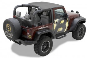 Бікіні топ Jeep Wrangler JK 10-18 2 Door (Black Diamond) Header Targa Bestop 5258635