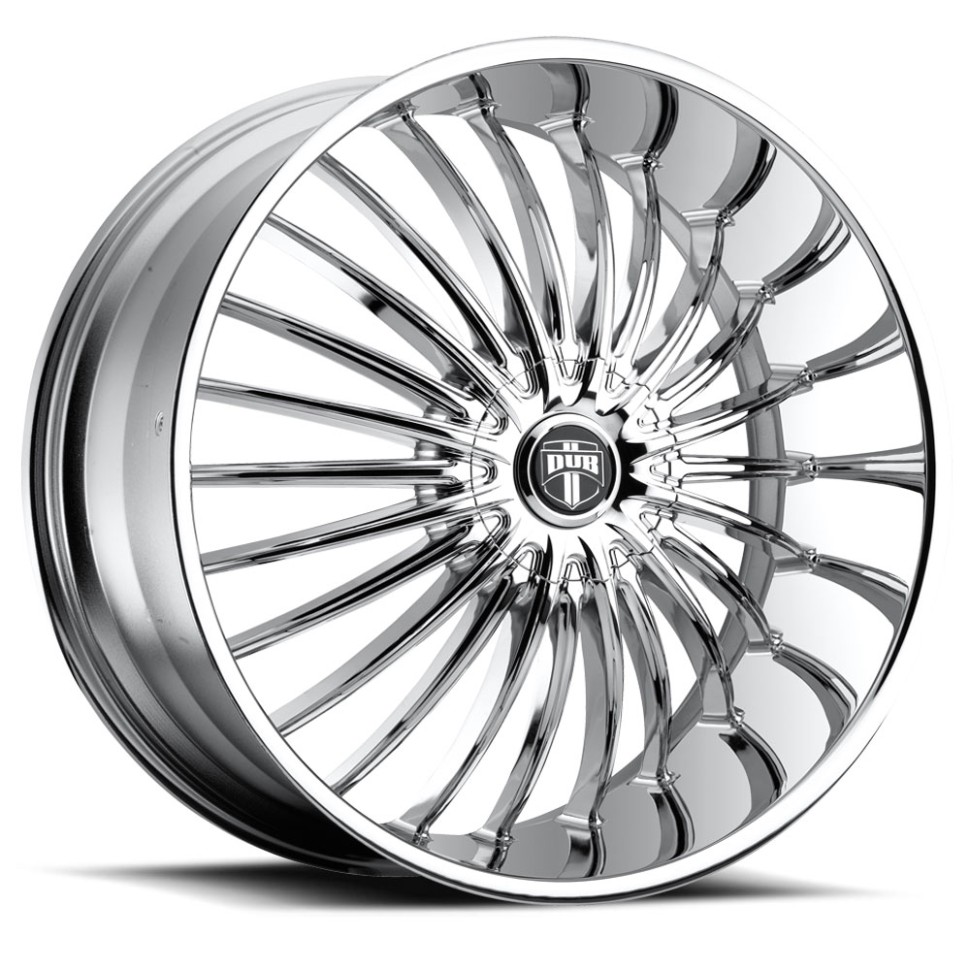 DUB Wheels S140249597+30 Suave S140 Wheel Chrome Plated 24x9.5 +30