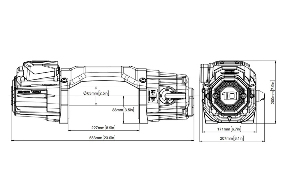 Лебідка із синтетичним тросом ARB ARW100SA