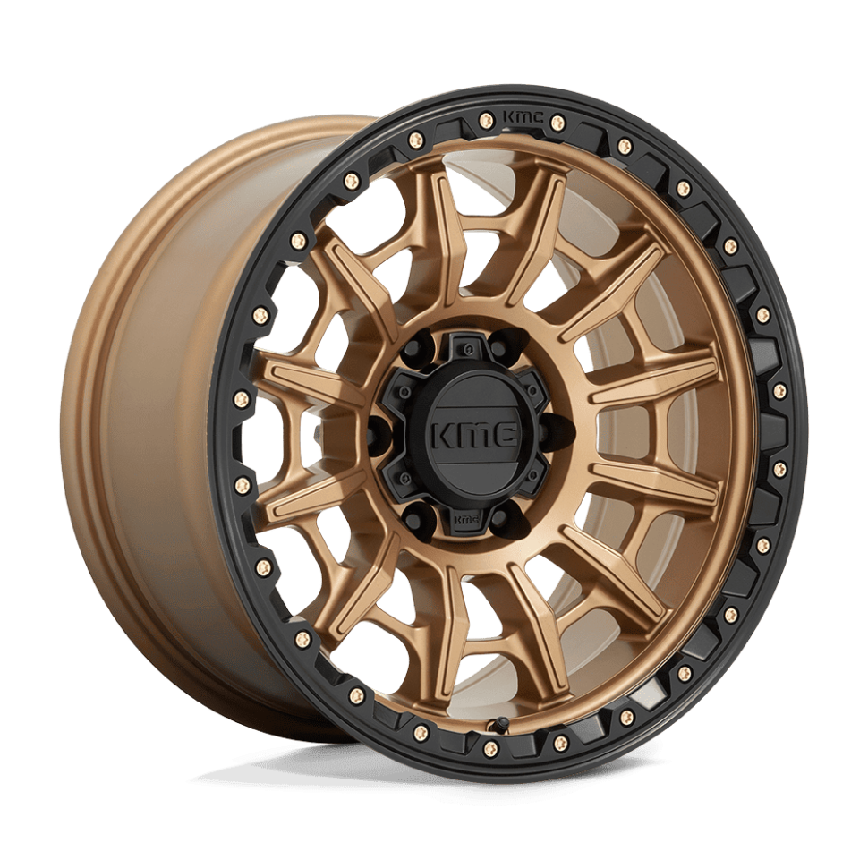 KMC Wheels KM54779050600 Carnage Wheel Matte Bronze W/Black Lip 17x9