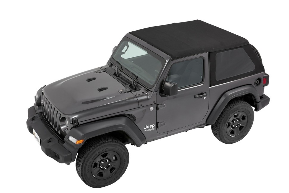 М’який дах Trektop Soft Top Premium Black Twill Jeep Wrangler JL 18-26 2 Door Bestop 5686217