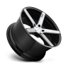 Niche Road Wheels M1242085F8+34 Milan Wheel Gloss Black Brushed 20x8.5 +34