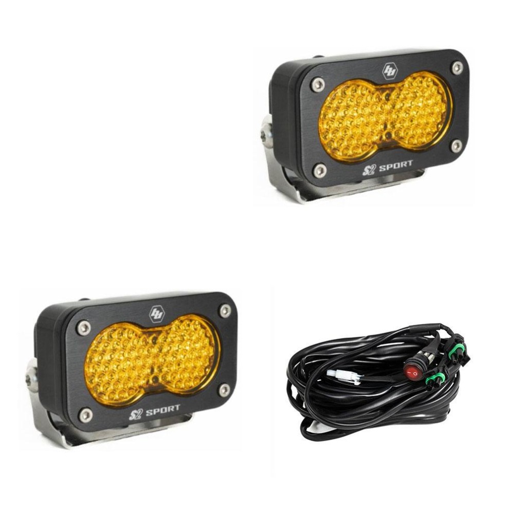 Комплект дополнительных LED фар 1.76x2.93" Work/Scene S2 Sport Baja Designs 547816