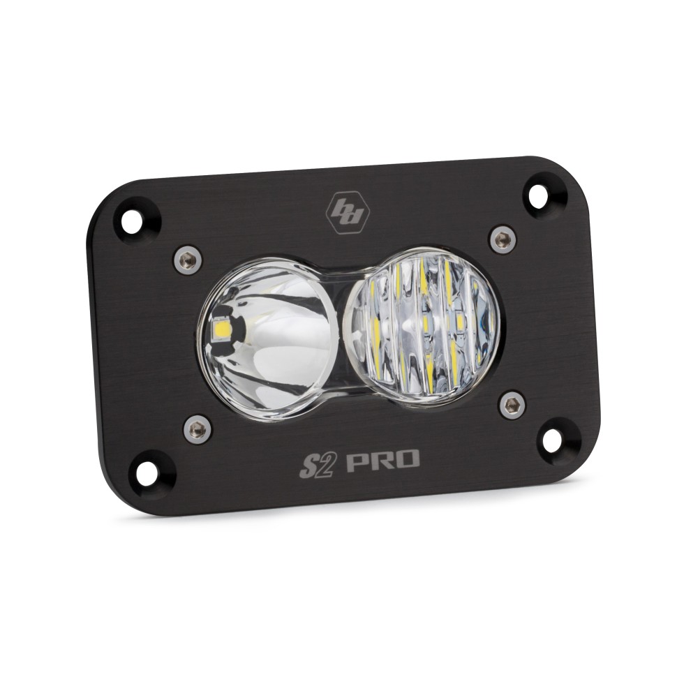 Дополнительная LED фара скрытого монтажа 2.93"x1.68" Водительский/Комбо свет S2 Pro LED Light Baja Designs 481003
