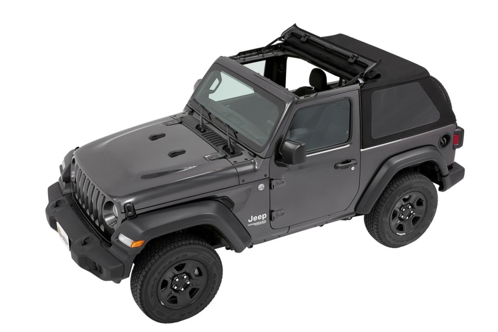 М’який дах Trektop Soft Top Black Diamond Jeep Wrangler JL 18-26 2 Door Bestop 5686235