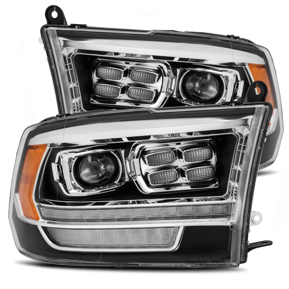 Комплект передних галогеновых фар Dodge Ram 1500/2500/3500/4500/5500 09-18 PRO-Series AlphaRex 880523