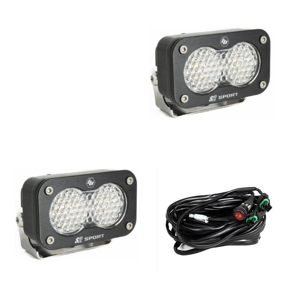 Комплект дополнительных LED фар 1.76x2.93" Work/Scene S2 Sport Baja Designs 547806