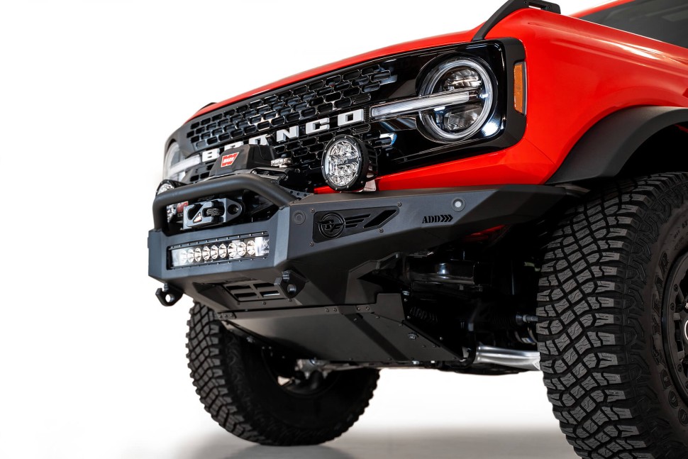 Передний бампер под лебёдку Ford Bronco 21-25 Addictive Desert Designs F230181060103