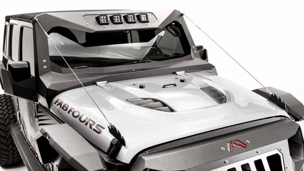 Веткоотсекатель Jeep Wrangler JK 07-18 Fab Fours JK1060-1