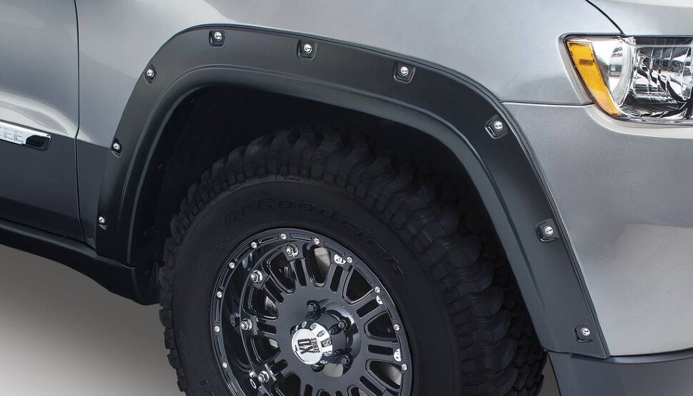 Bushwacker 10075-02 Pocket Style Fender Flares Set 2PC Front Jeep Grand Cherokee 11-16