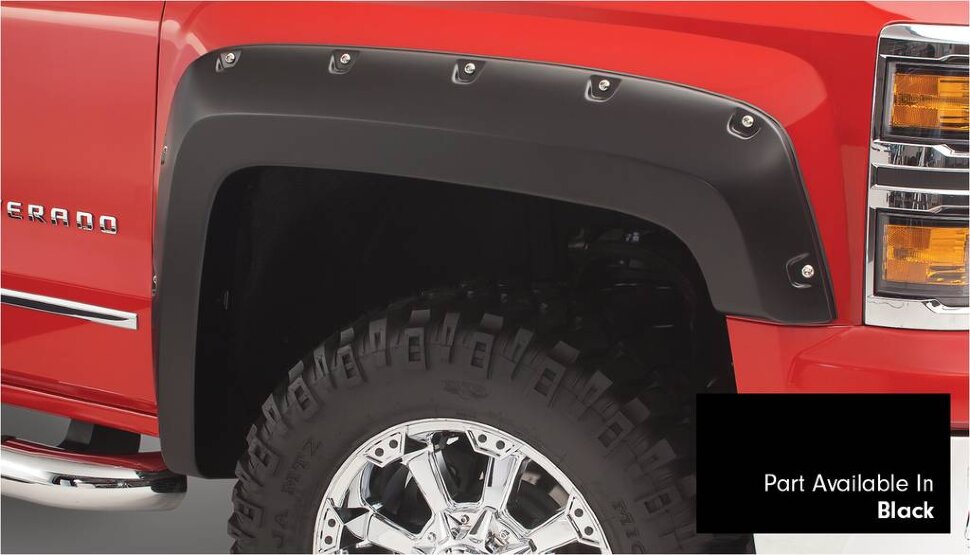 Bushwacker 40959-34 Pocket Painted Fender Flares Set 4 PC Chevrolet Silverado 1500 14-18