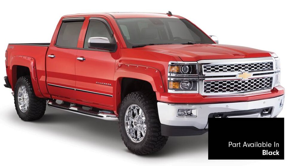 Bushwacker 40959-34 Pocket Painted Fender Flares Set 4 PC Chevrolet Silverado 1500 14-18