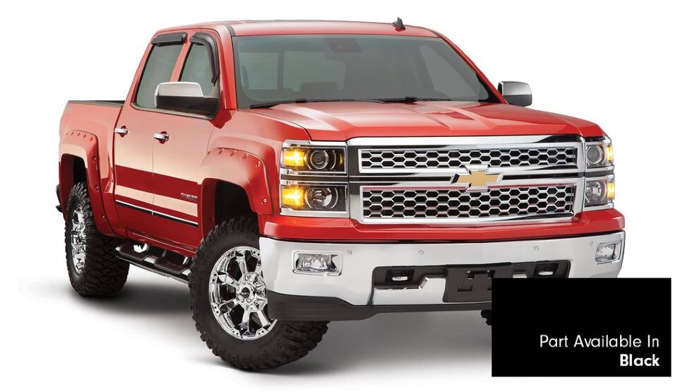 Bushwacker 40959-34 Pocket Painted Fender Flares Set 4 PC Chevrolet Silverado 1500 14-18