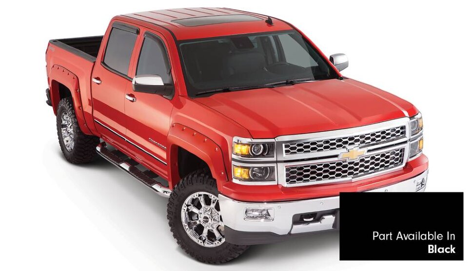 Bushwacker 40959-34 Pocket Painted Fender Flares Set 4 PC Chevrolet Silverado 1500 14-18