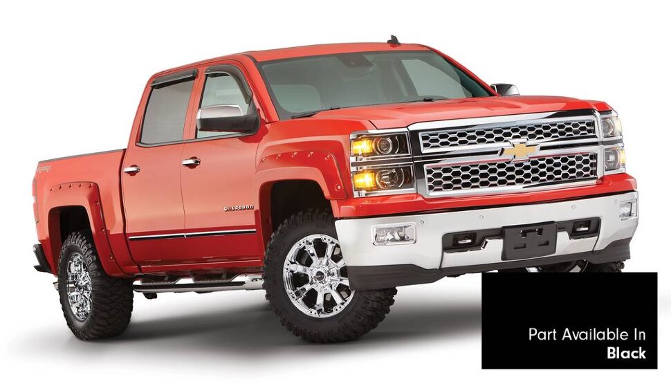 Bushwacker 40959-34 Pocket Painted Fender Flares Set 4 PC Chevrolet Silverado 1500 14-18