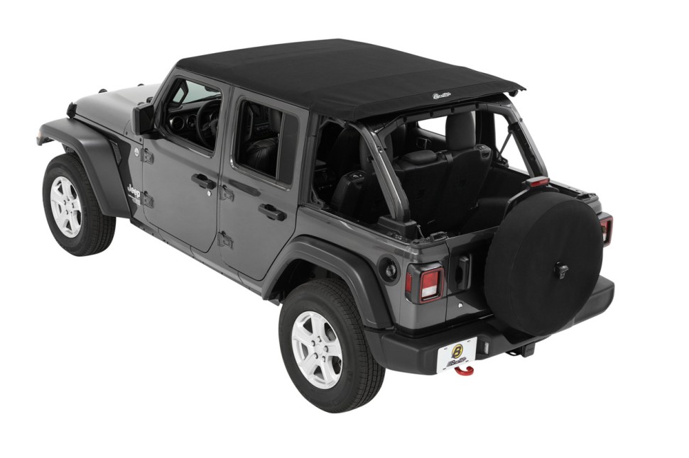 М’який дах Trektop Soft Top Black Diamond Jeep Wrangler JL 18-26 4 Door Bestop 5686335