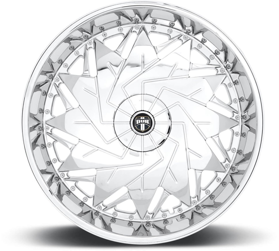 DUB Wheels S235260022+05 Dazr S235 Wheel Chrome Plated 26x10 +5
