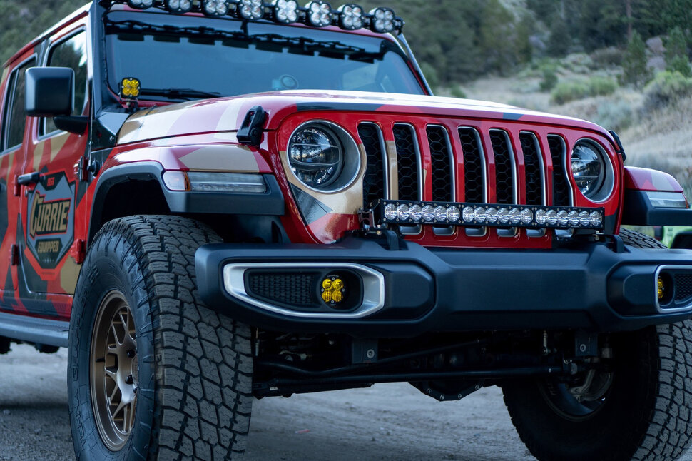Комплект світлодіодної Led балки на бампер Jeep Gladiator JT/Wrangler JL 18-23 OnX6+ Baja Designs 447657UP