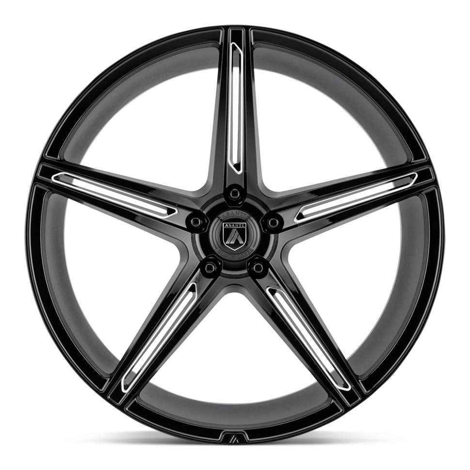 Asanti Wheels ABL22-20051520BK Alpha 5 Wheel Gloss Black Milled 20x10.5 +20