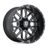 XD Wheels XD82029050900BC Grenade Wheel Satin Black Milled W/Blue Tinted Clear Coat 20x9
