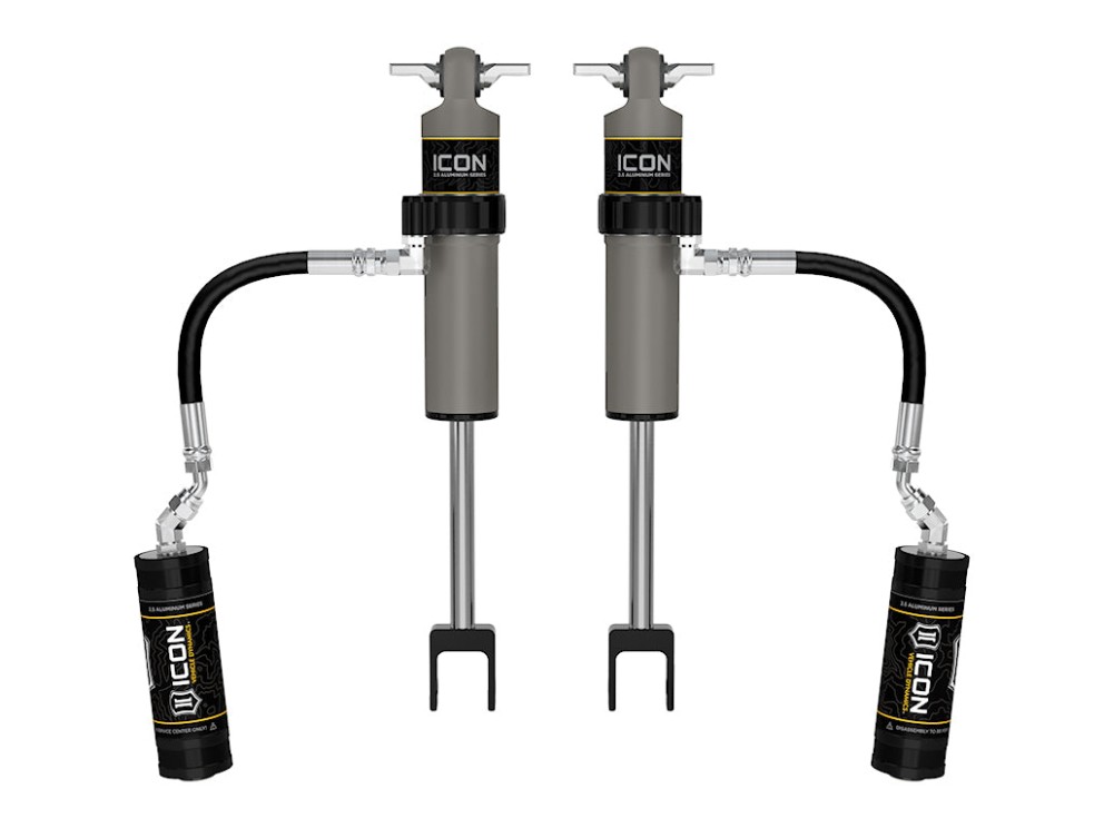 Icon Vehicle Dynamics 71707P 2.5 VS Remote Reservoir Rear Reservoir Shock Lift 0-3.5" Chevrolet Silverado/GMC Sierra 2500/3500 AT4/AT4X/ZR2 11-26 Pair