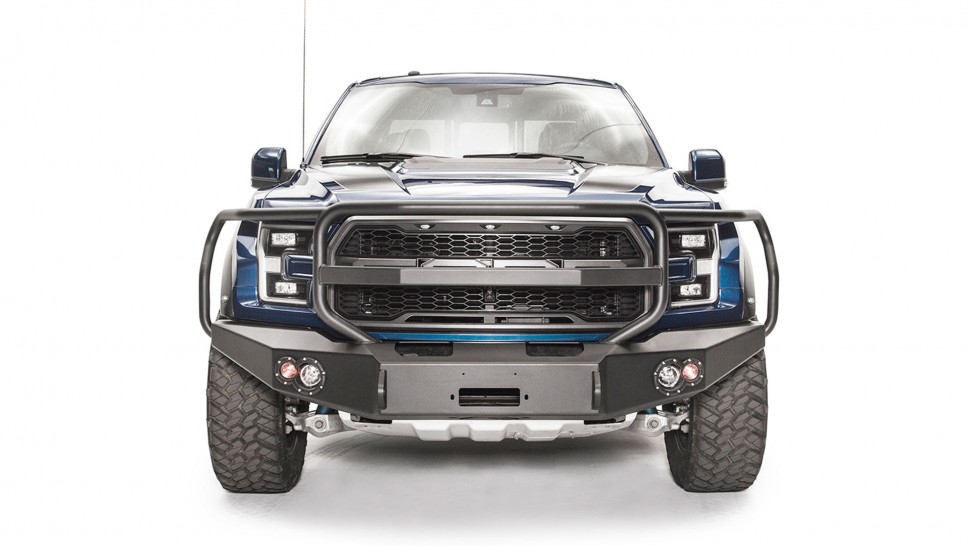 Передний бампер Premium с дугами Ford F-150 Raptor 17-20 Fab Fours FF17-H4350-1