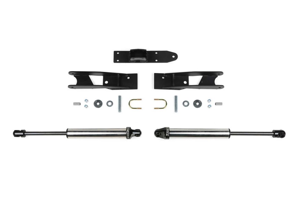 Двойная система рулевого демпфера Chevrolet Silverado/GMC Sierra 2500/3500 20-26 Dirt Logic Fabtech FTS8065