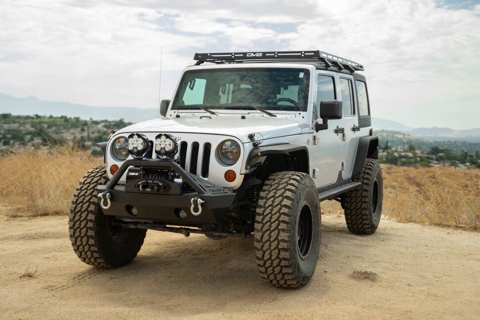 Передний бампер под лебёдку Jeep Wrangler JK/JL/Gladiator JT 07-25 FS-15 DV8 Offroad FBJL-05