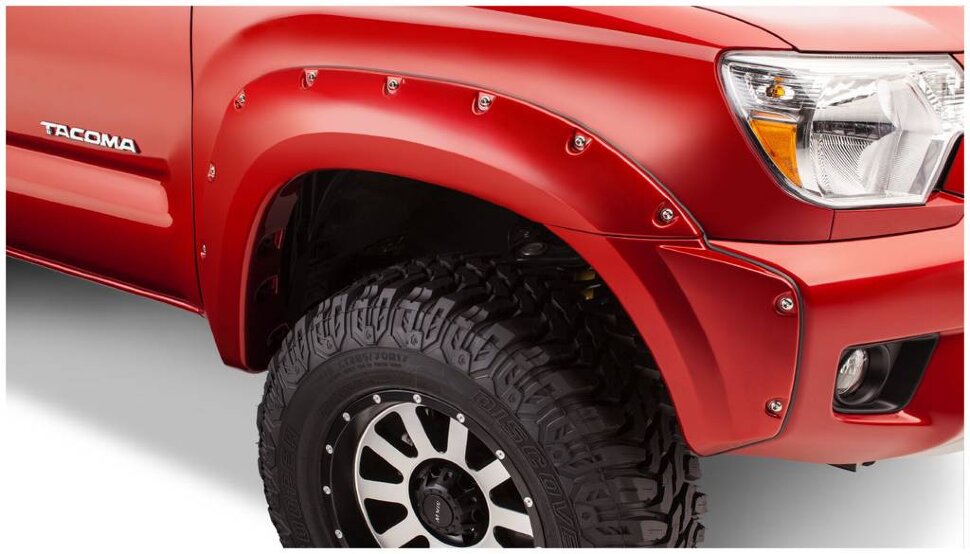 Bushwacker 31079-02 Pocket Style Fender Flares Set 2PC Front Toyota Tacoma 12-15