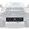 Передний бампер с центральной дугой Black Steel Dodge Ram 2500/3500/4500/5500 06-09 Fab Fours DR06-S1162-1