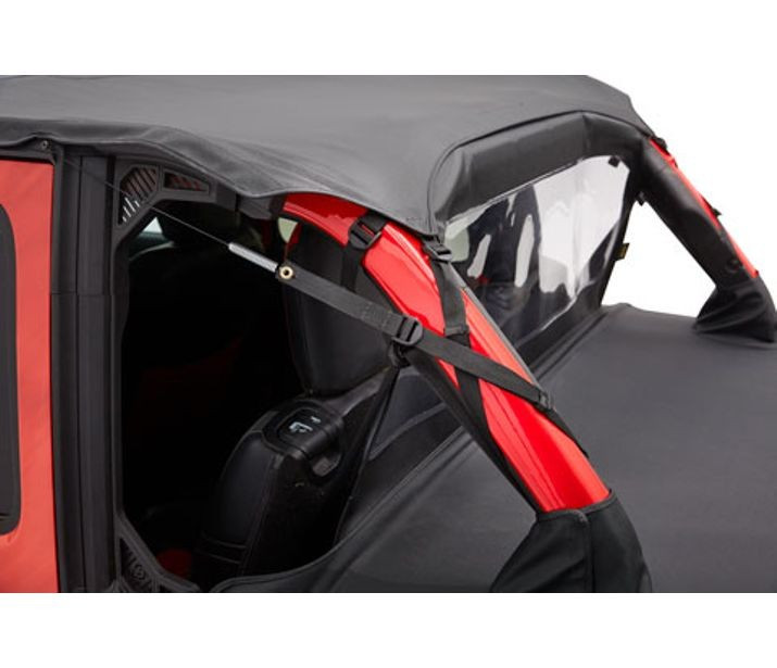 Bestop 5260835 Header Safari Bikini Jeep Wrangler JL 18-22 4 Door (Black Diamond)
