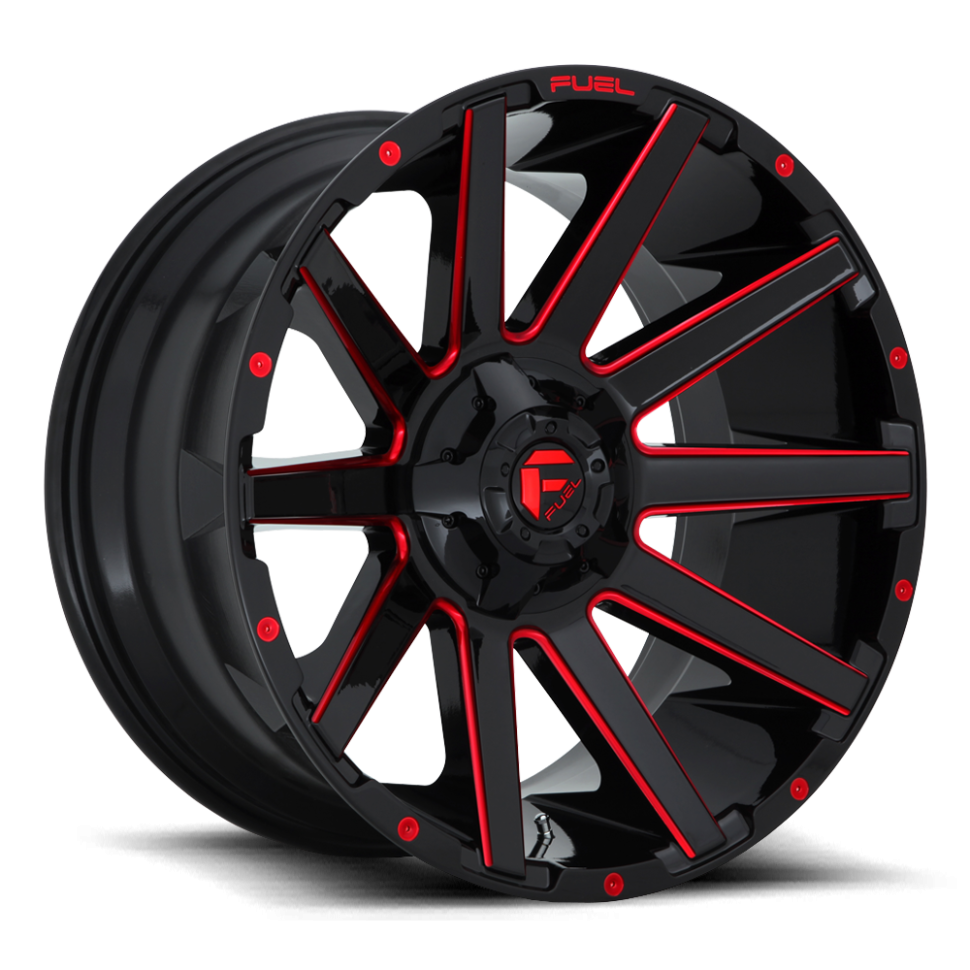 Колесный диск Fuel Off Road Contra Gloss Black Red Tinted Clear 22x12 ET-44 D64322202647