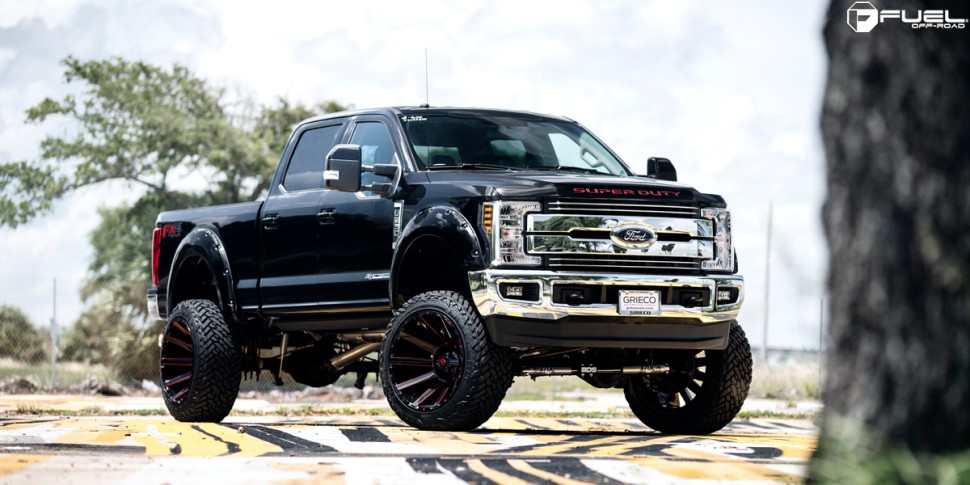Колесный диск Fuel Off Road Contra Gloss Black Red Tinted Clear 22x12 ET-44 D64322202647
