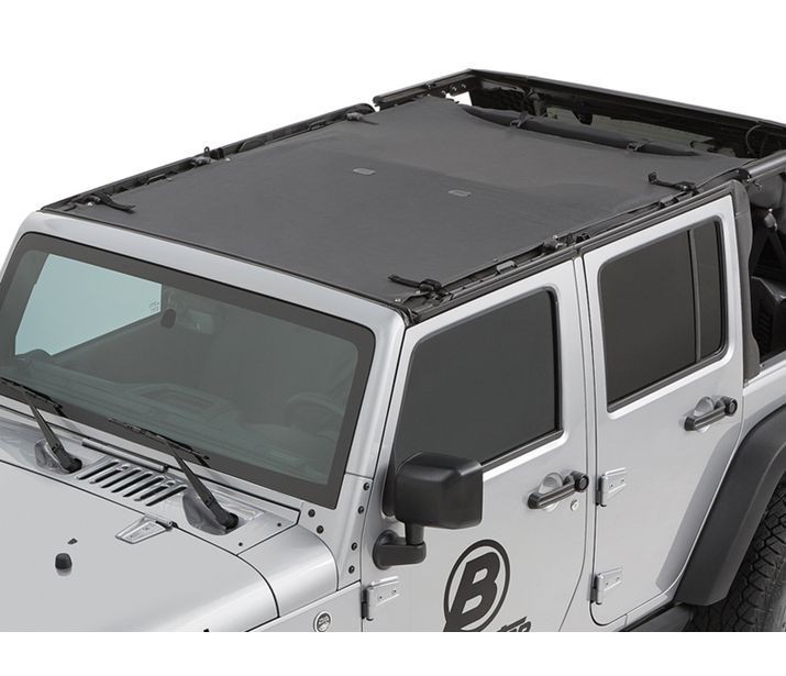 Sun Safari Bikini Top Black Diamond Jeep Wrangler JK 07-18 4 Door Bestop 5240135