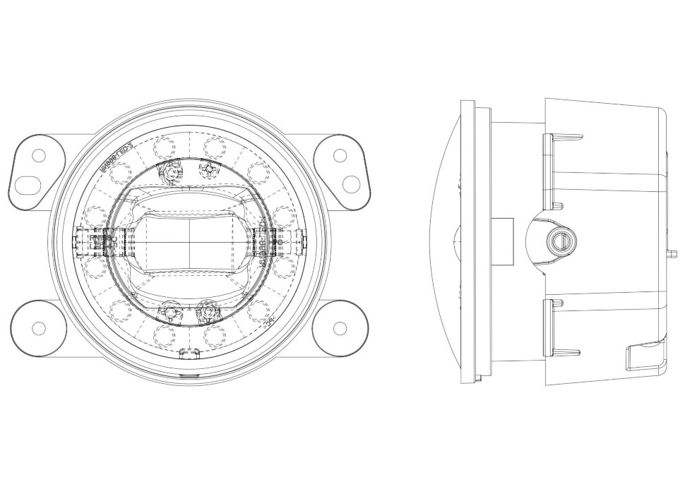 Светодиодные противотуманные фары Jeep Wrangler JL/Gladiator JT 18-23 AlphaRex 210004